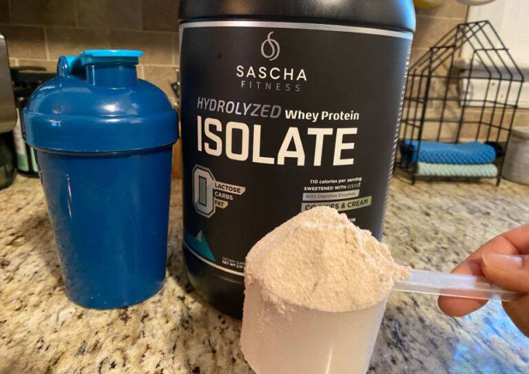 Best Whey Protein In 2024 Expert Tested Garage Gym Reviews   Scoop Of Sascha Fitness Hydrolyzed Whey Protein 768x543 