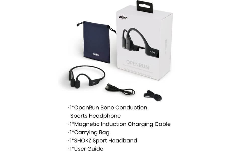 Shokz OpenRun Waterproof Bone Conduction Headphones