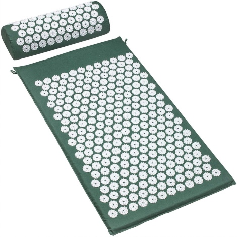 Sivan Back and Neck Pain Relief Acupressure Mat and Pillow Set