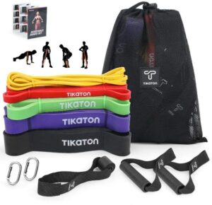 Best Pull Up Assist Bands 2024 Garage Gym Reviews   Tikaton Pull Up Assist Bands 300x290 