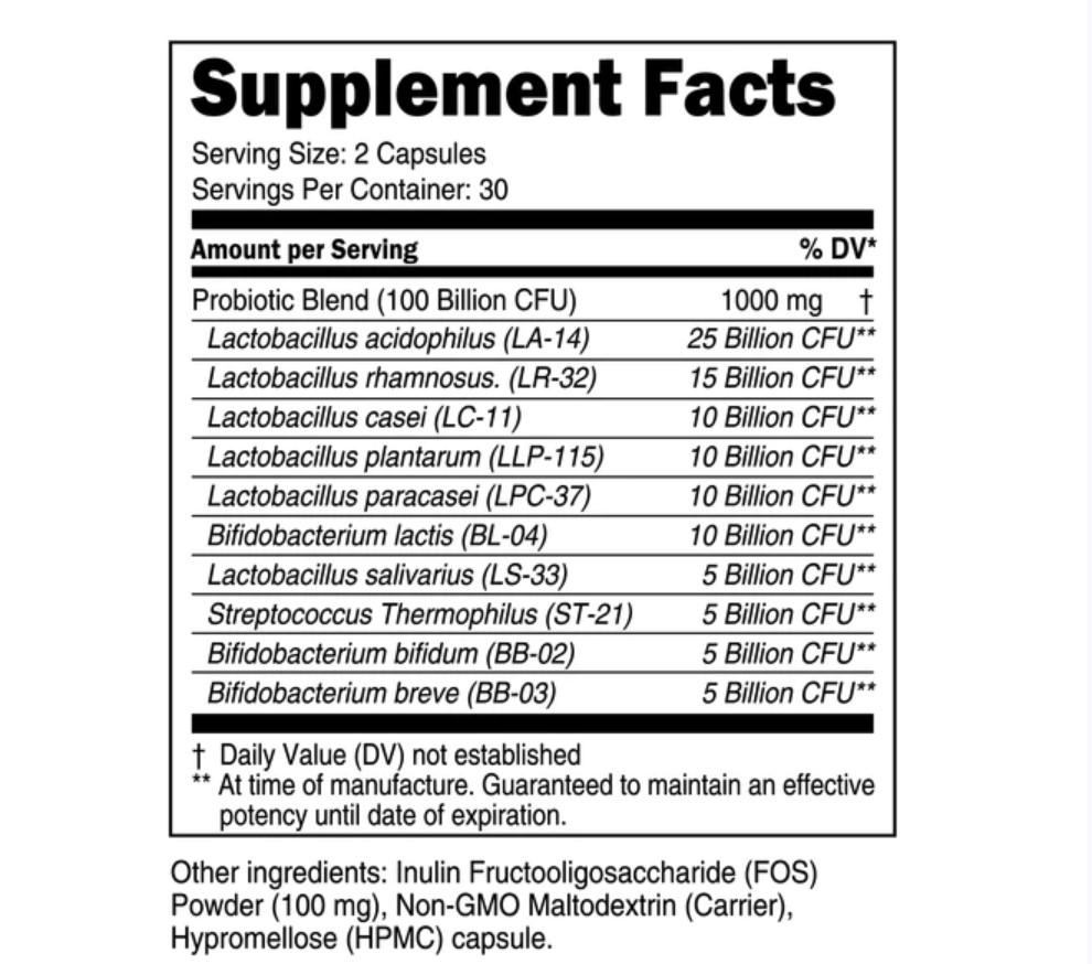 Transparent Labs Probiotic-Advanced Gut Health