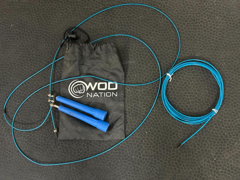 WOD Nation Double Under Speed Rope with bag and extra cable