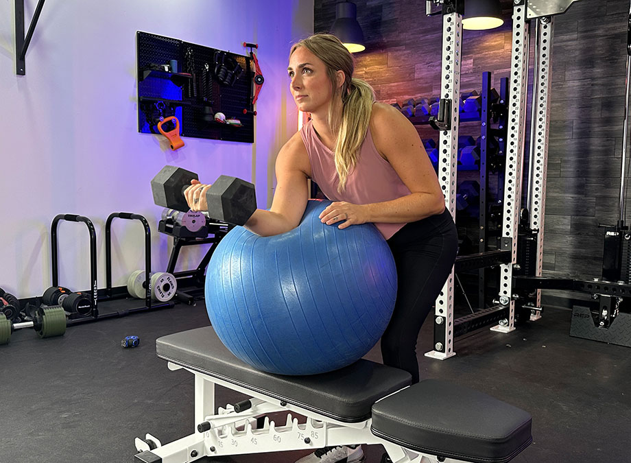 Build Your Core Strength With a 10-Minute Exercise Ball Workout
